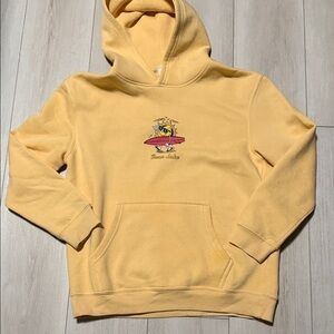 Lane Seven Girl’s Yellow Graphic Hooded Sweatshirt - Youth Size L) “Bear Lake”